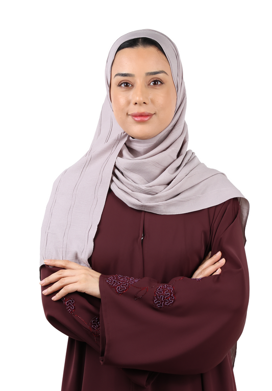 Crinkle Cotton Scarf with Tassel Trim (Mauve Taupe)