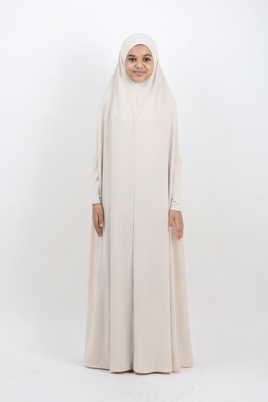 The Kids Azure Prayer Dress – Vibrant Teal One-Piece Isdal