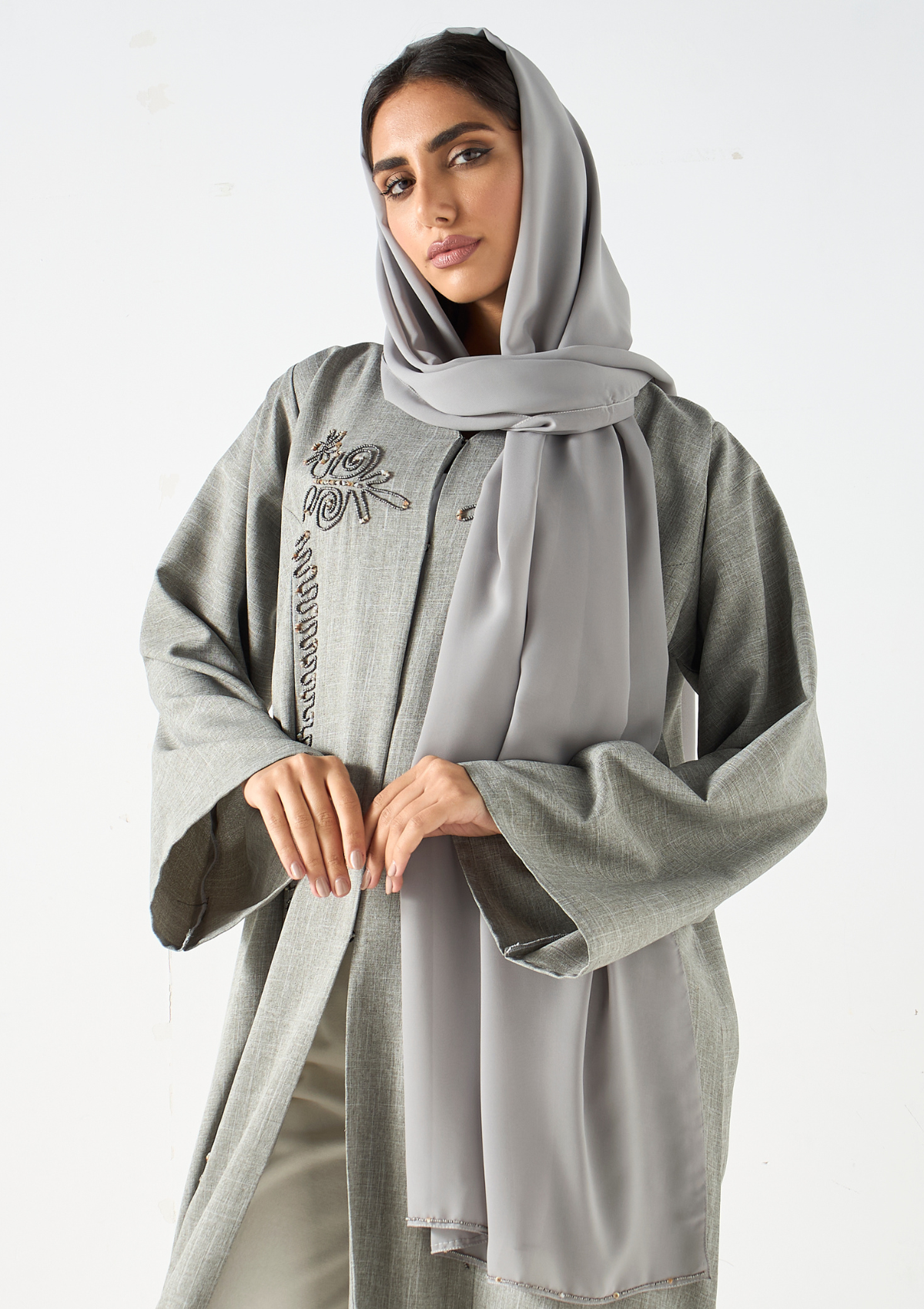 Embellished Abaya with Hijab