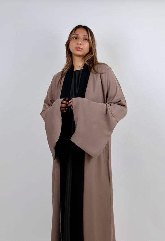 Chocolate & Black Reversible Abaya