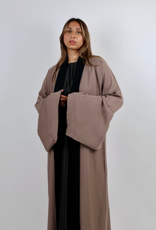 Chocolate & Black Reversible Abaya