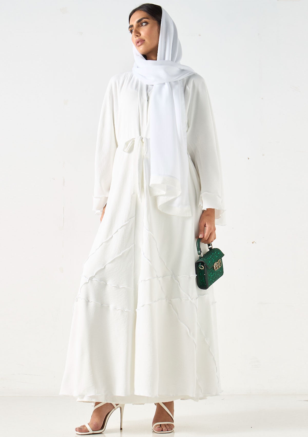 Textured Abaya with Hijab