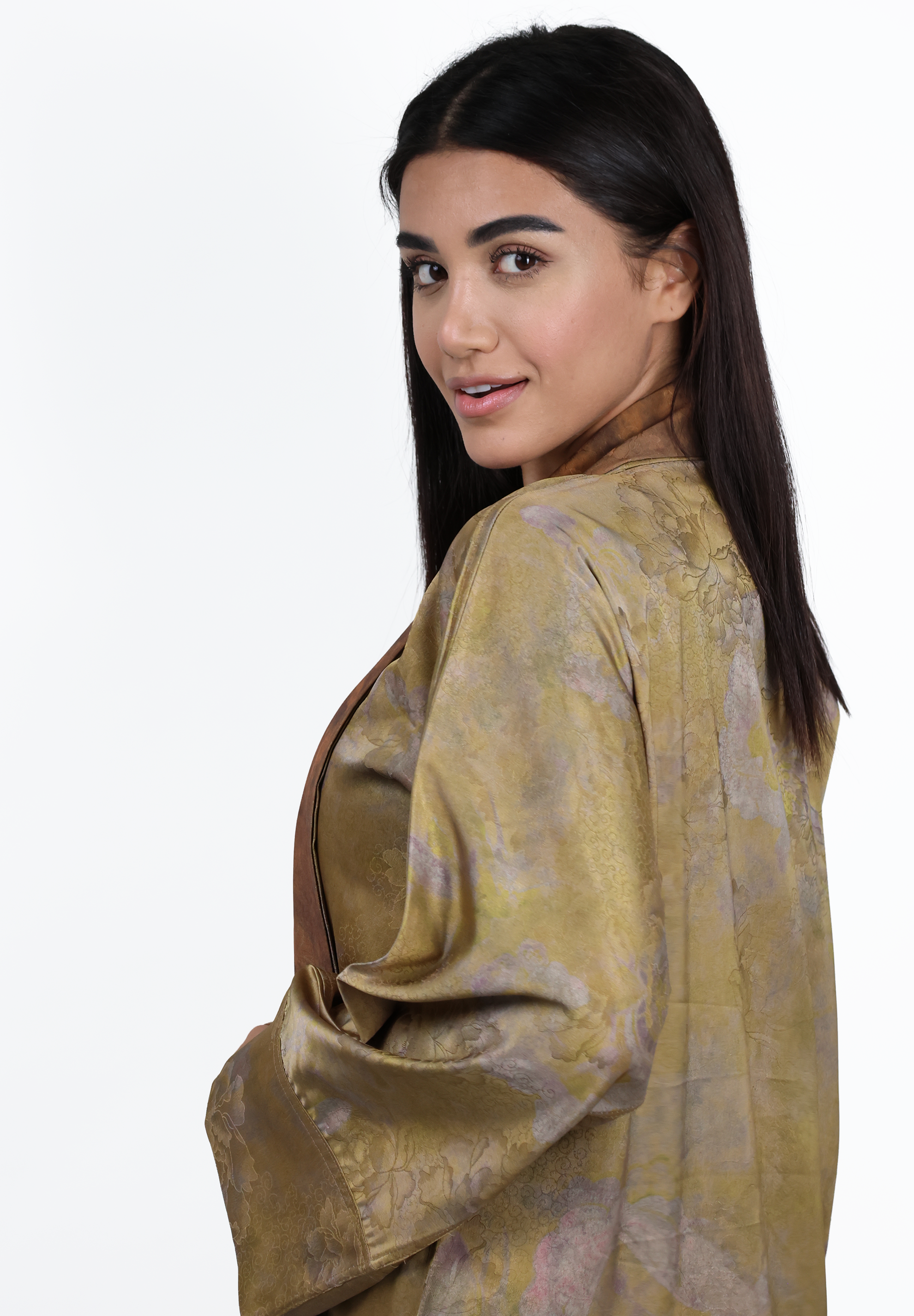 Dual-Artistry Reversible Abaya - Rustic Terracotta & Glimmering Olive